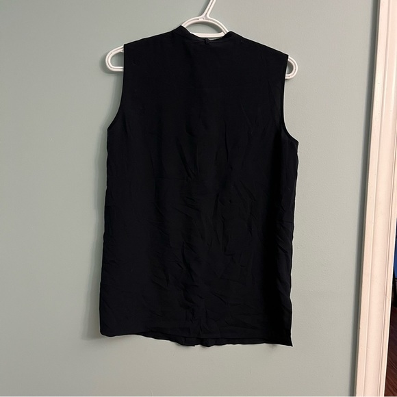 Tory Burch button up navy blouse size 4 - Picture 2 of 5